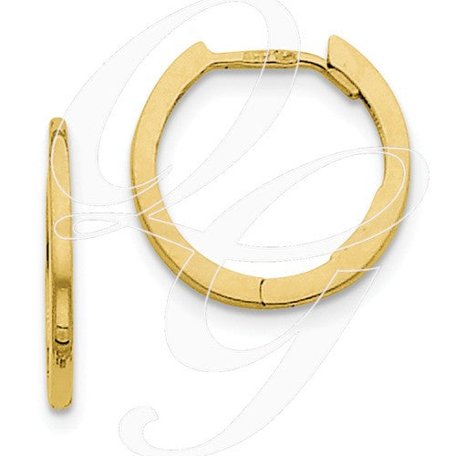 10k Hinge Hoop Earrings
