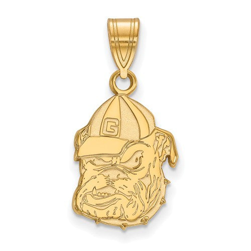 14ky LogoArt University of Georgia Medium Pendant