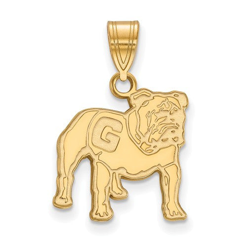 14ky LogoArt University of Georgia Medium Pendant