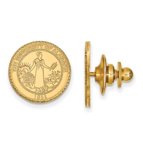 14ky LogoArt University of Alabama Crest Lapel Pin