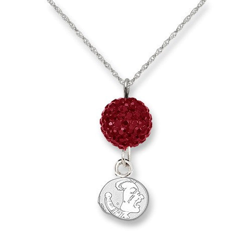 S/S FLORIDA STATE UNIV CRYSTAL OVATION NECKLACE