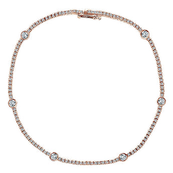 14k Pink Gold Lusso Diamond Tennis
