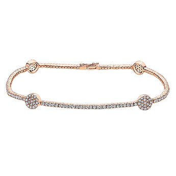 14k Pink Gold Lusso Diamond Tennis