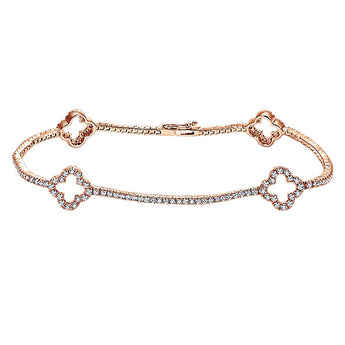 14k Pink Gold Lusso Diamond Tennis