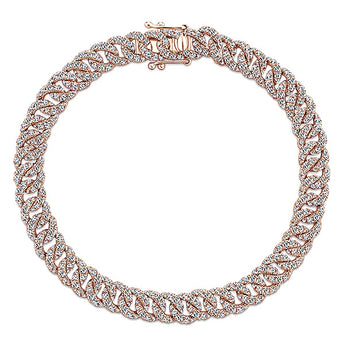 14k Pink Gold Lusso Diamond Tennis