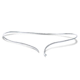 14k White Gold Cascade Choker Diamond Choker Necklace