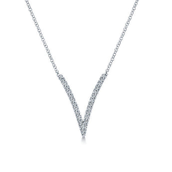 14k White Gold Kaslique Fashion Necklace