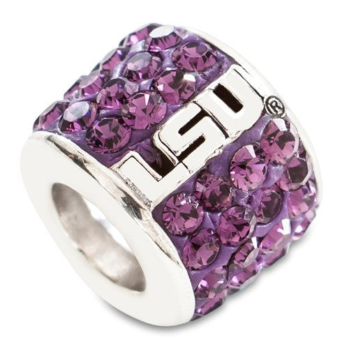 S/S LOUISIANA STATE UNIV PREMIER BEAD CHARM