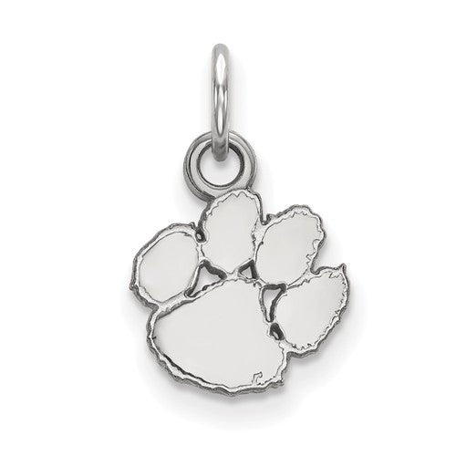 Sterling Silver LogoArt Clemson University XS Pendant