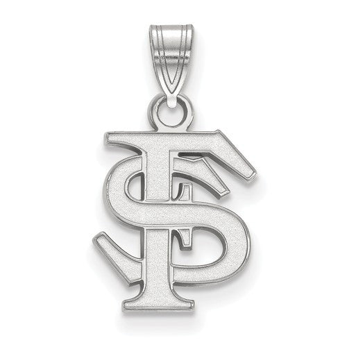 Sterling Silver LogoArt Florida State University Small Pendant