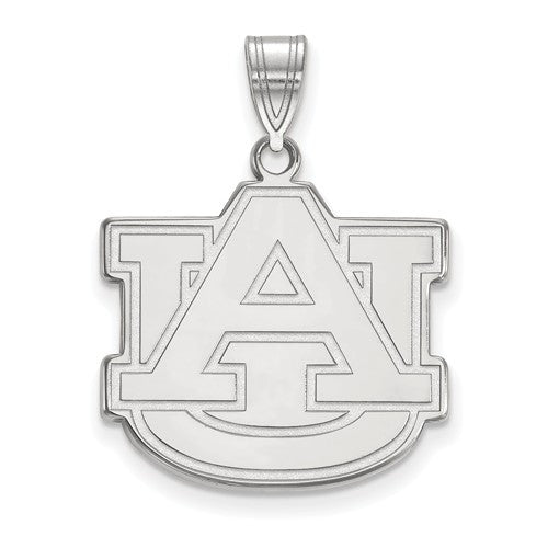 Sterling Silver LogoArt Auburn University Large Pendant