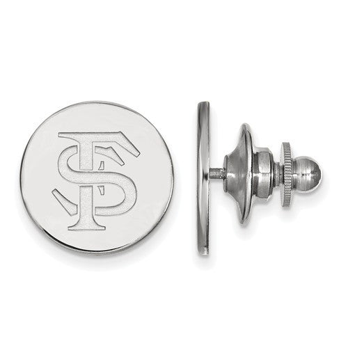 Sterling Silver LogoArt Florida State University Lapel Pin
