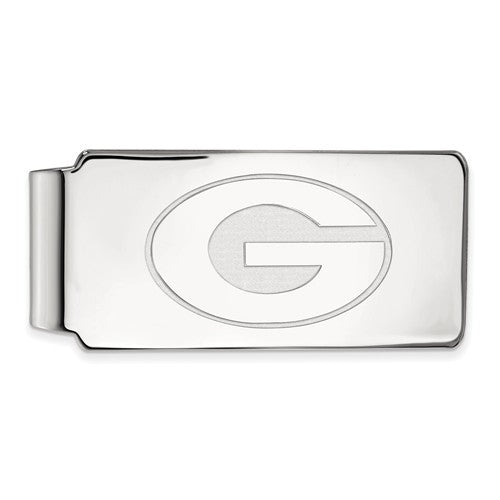 Sterling Silver LogoArt University of Georgia Money Clip