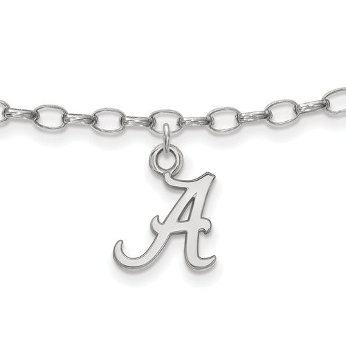 Sterling Silver LogoArt University of Alabama Anklet