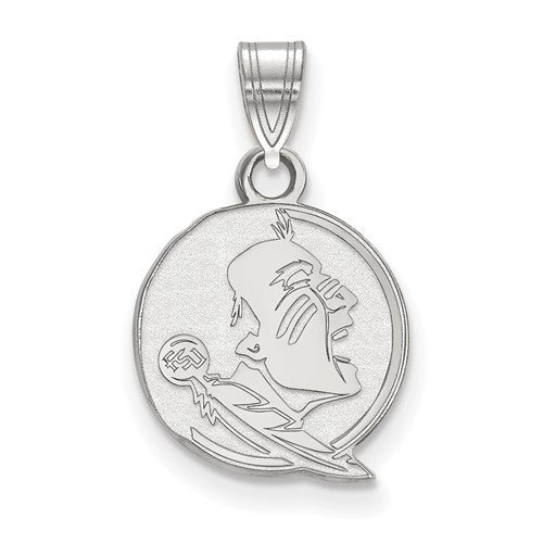 Sterling Silver LogoArt Florida State University Small Pendant