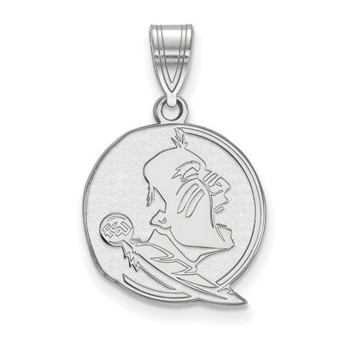 Sterling Silver LogoArt Florida State University Medium Pendant