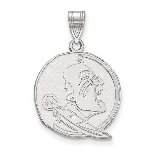 Sterling Silver LogoArt Florida State University Large Pendant