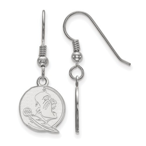 Sterling Silver LogoArt Florida State University Small Dangle Earrings