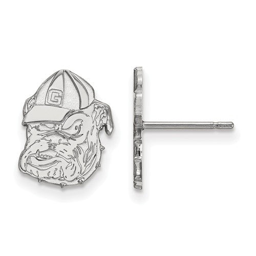 Sterling Silver LogoArt University of Georgia Small Post Earrings