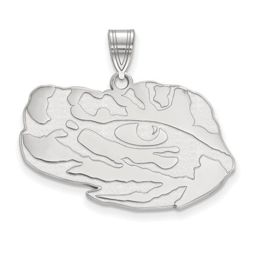 Sterling Silver LogoArt Louisiana State University Large Pendant