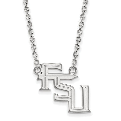 14kw LogoArt Florida State University Large Pendant w/Necklace