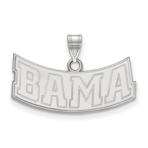 Sterling Silver LogoArt University of Alabama Small Pendant