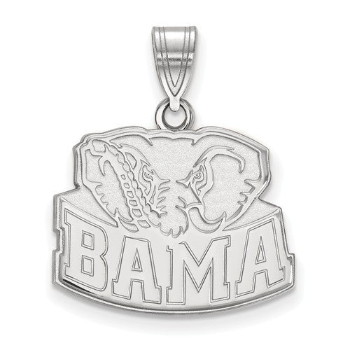 Sterling Silver LogoArt University of Alabama Medium Pendant