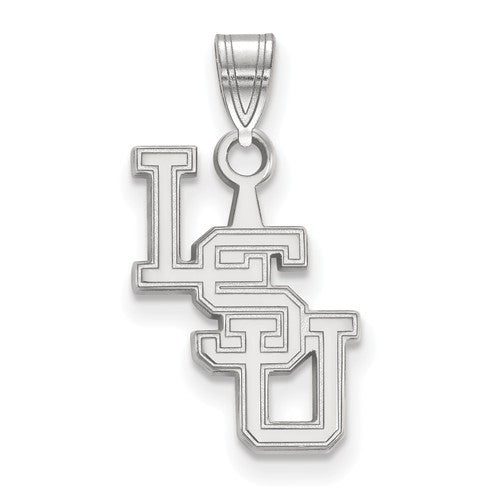 Sterling Silver LogoArt Louisiana State University Small Pendant