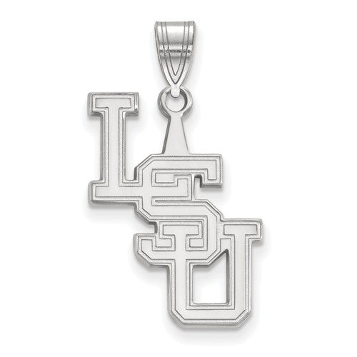 Sterling Silver LogoArt Louisiana State University Large Pendant