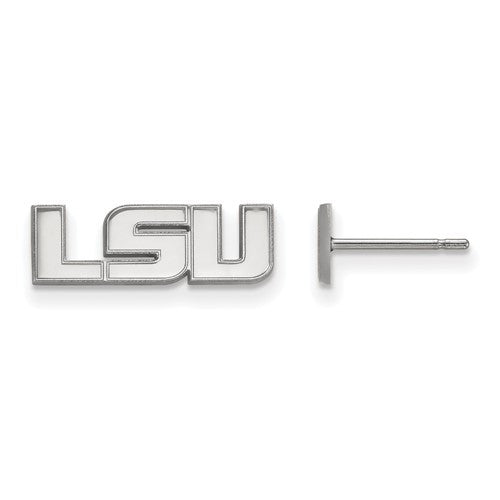 Sterling Silver LogoArt Louisiana State University Xs Post Earrings