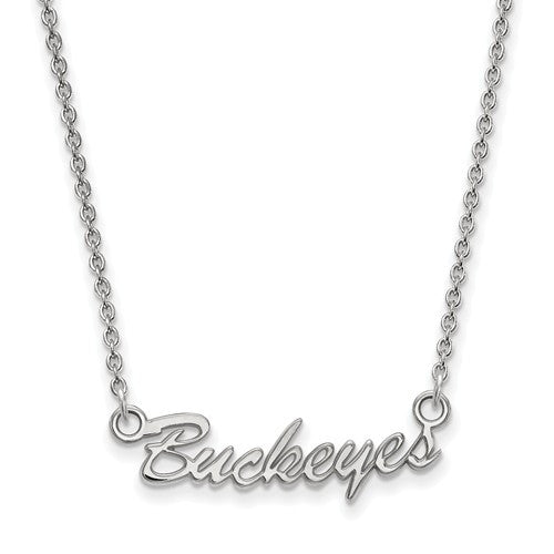 Sterling Silver LogoArt Ohio State University Small Pendant