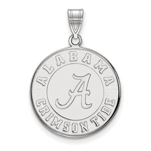 Sterling Silver LogoArt University of Alabama Large Pendant
