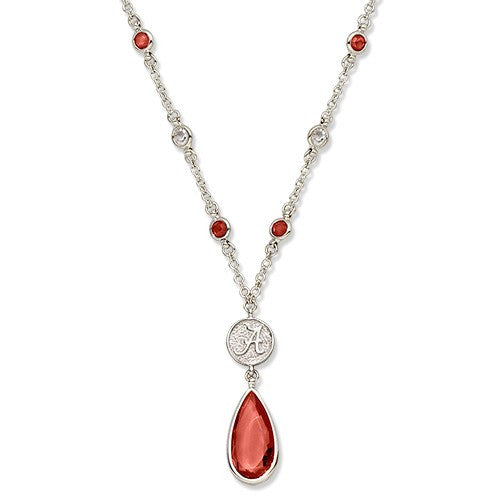 UNIV OF ALABAMA CRYSTAL LOGO NECKLACE