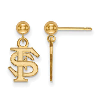 14ky LogoArt Florida State University Earrings Dangle Ball