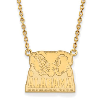 14ky LogoArt University of Alabama Large Pendant w/Necklace