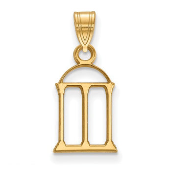 Sterling Silver w/GP LogoArt University of Georgia Small Pendant