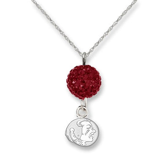 S/S FLORIDA STATE UNIV CRYSTAL OVATION NECKLACE