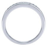 14k White Gold Contemporary Straight Anniversary Band
