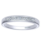14k White Gold Contemporary Straight Anniversary Band