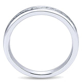 14k White Gold Contemporary Straight Anniversary Band