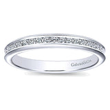 14k White Gold Contemporary Straight Anniversary Band