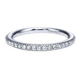 14k White Gold Contemporary Straight Anniversary Band