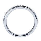 14k White Gold Contemporary Straight Anniversary Band
