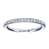 14k White Gold Contemporary Straight Anniversary Band