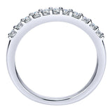 14k White Gold Contemporary Straight Anniversary Band