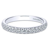 14k White Gold Contemporary Straight Anniversary Band