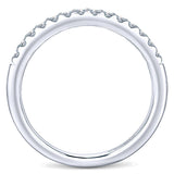 14k White Gold Contemporary Straight Anniversary Band
