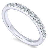 14k White Gold Contemporary Straight Anniversary Band