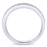 14k White Gold Victorian Straight Anniversary Band