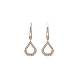 14k Pink Gold Lusso Diamond Drop
